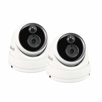Swann 5MP PIR White Analogue Dome Camera - 2 Pack