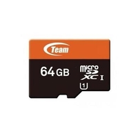 Team 64GB Micro SDXC Class 10 Flash Card with Adapter