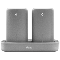 ttec PowerStones Trio Powerbank Set - 2 x 5000mAh - Grey w/Charging Dock