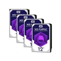 Western Digital WD Purple Surveillance Hard Drive WD121PURZ - Hard drive - 12 TB - internal - 3.5 - SATA 6Gb/s - 7200 rp
