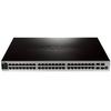 xStack 48-port 10/100/1000 L2+ Stackable PoE Switch plus 4x10GE SFP+