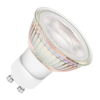 Bell Halo 6W Warm White Dimmable LED Glass GU10 Bulb - Flood Beam