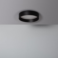 Edit 15W Colour Selectable LED Flush Ceiling Light - Black