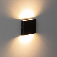 Edit Luming 6W Warm White LED Outdoor Up & Down Wall Light - Black