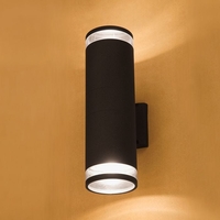 Edit Rock Outdoor Up & Down Wall Light - Dark Grey