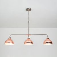 Edit Saloon 3 Light Bar Ceiling Pendant - Copper