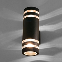 Edit Sierra Outdoor Up & Down Wall Light - Black
