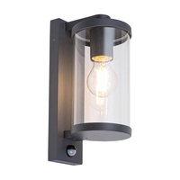Edit Silistra Outdoor Wall Light with PIR Sensor - Anthracite