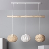 ILUZZIA Linfen Wood 3 Light Bar Ceiling Pendant Light - Natural