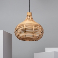 ILUZZIA Yantai Rattan Ceiling Pendant Light - Natural