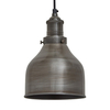 Industville Brooklyn 7 Inch Cone Ceiling Pendant Light - Pewter