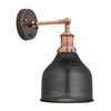 Industville Brooklyn 7 Inch Cone Wall Light - Pewter & Copper