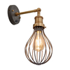 Industville Brooklyn Balloon Cage Wall Light - Pewter & Brass