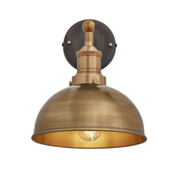 Industville Brooklyn Dome Wall Light - Brass