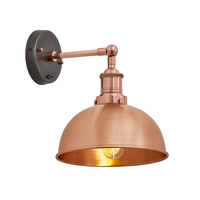 Industville Brooklyn Dome Wall Light - Copper