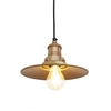 Industville Brooklyn Flat Ceiling Pendant Light - Brass