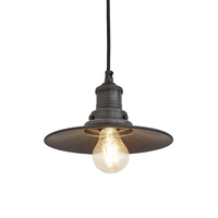 Industville Brooklyn Flat Ceiling Pendant Light - Pewter