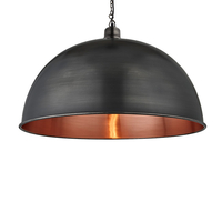 Industville Brooklyn Giant 24 Inch Dome Ceiling Pendant Light - Pewter