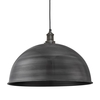 Industville Brooklyn Grande Dome Ceiling Pendant Light - Pewter