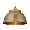 Industville Brooklyn Large Dome Ceiling Pendant Light - Brass