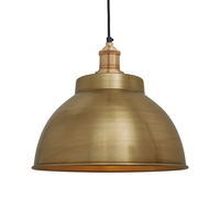 Industville Brooklyn Medium Dome Ceiling Pendant Light - Brass