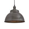 Industville Brooklyn Medium Dome Ceiling Pendant Light - Pewter