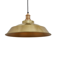 Industville Brooklyn Step Ceiling Pendant Light - Brass