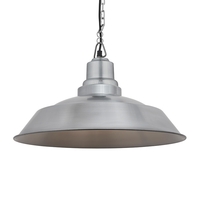 Industville Brooklyn Step Ceiling Pendant Light - Light Pewter