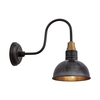 Industville Brooklyn Vintage Swan Neck Wall Light - Dark Pewter