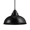 Industville Old Factory 12 Inch Ceiling Pendant Light - Black