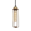 Industville Orlando Cylinder Ceiling Pendant Light - Brass