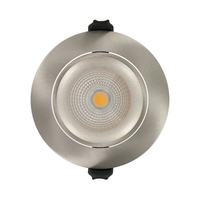 Integral 6W Cool White Dimmable LED Fire Rated Adjustable Downlight - Satin Nickel