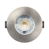 Integral Evofire+ 3.8W Cool White Dimmable LED Fire Rated Fixed Downlight - Satin Nickel