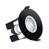 Integral EvoFire Fire Rated Low Profile Fixed Downlight with Insulation Guard - Black