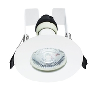 Integral EvoFire Fire Rated Low Profile Fixed Downlight with Insulation Guard - White