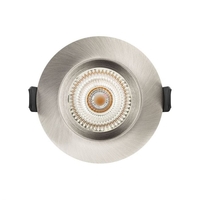 Integral EvoFire Fire Rated Recessed Low Profile Fixed Downlight with Insulation Guard - Satin Nickel