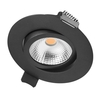 Integral Ultra Slim 6.5W Warm White Dimmable LED Tiltable Downlight - Black