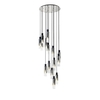Isaac 15 Light Cluster Ceiling Pendant - Polished Chrome