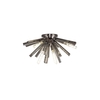 Isabelle Flush Light - Polished Nickel Glass