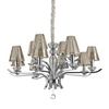 Ivan 12 Light Chandelier - Smoked Glass