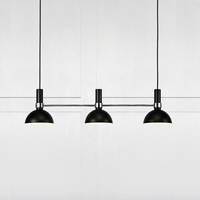 Larry 3 Light Bar Ceiling Pendant - Black