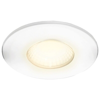 Luceco FType 6W Dimmable Warm White LED Fire Rated Downlight - White