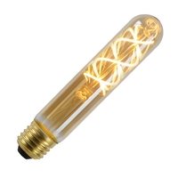 Lucide 4W Very Warm White LED Decorative Filament Tubular Bulb with Dusk to Dawn Sensor - Screw Cap