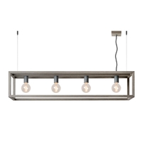 Lucide Oris 4 Light Bar Ceiling Pendant - Grey