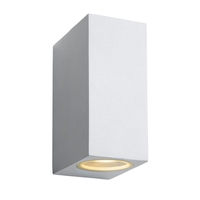 Lucide Zora Square LED Outdoor Up & Down Wall Light - White