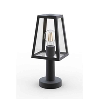 Lutec Fia Outdoor Pedestal Light - Black