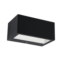 Lutec Gemini LED Outdoor Up & Down Wall Light - Dark Grey
