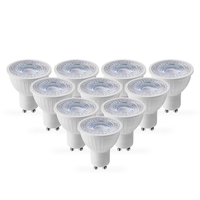 Lyco 5W Warm White Dimmable LED GU10 Bulb - Pack of 10 - Flood Beam