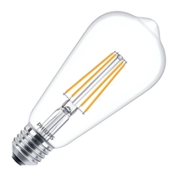 Philips Classic 7W Warm White LED Decorative Filament Squirrel Cage Bulb - Screw Cap