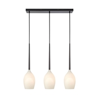 Salut 3 Light Bar Ceiling Pendant - White